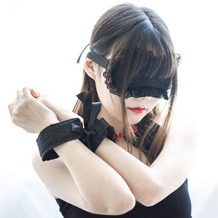 蕾丝眼罩手环套装 日系少女遮光眼罩 蛋壳实验室