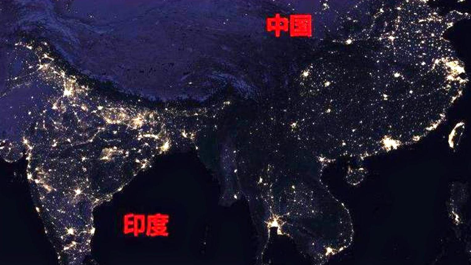 印度与中国的时差(卫星拍摄到：印度夜晚竟然比中国更亮？其背后真相竟然是这样的)