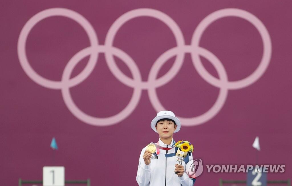 韩国射箭运动员叫什么(因“短发”遭网暴的韩国射箭选手安山夺第三金，韩媒：她创造了奥运历史)