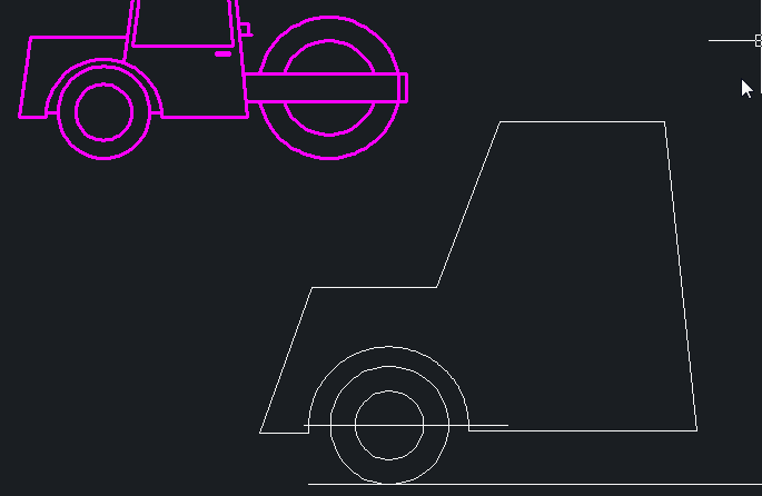 工程车简笔画(CAD简笔画：火神山医院网红工程压路车，多尔衮)