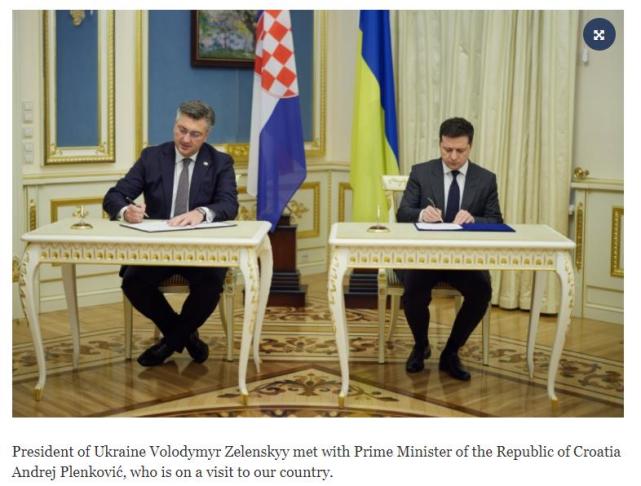 俄罗斯克罗地亚(访问乌克兰后担心疏远俄罗斯，这个欧盟国家总统和总理“互骂”)