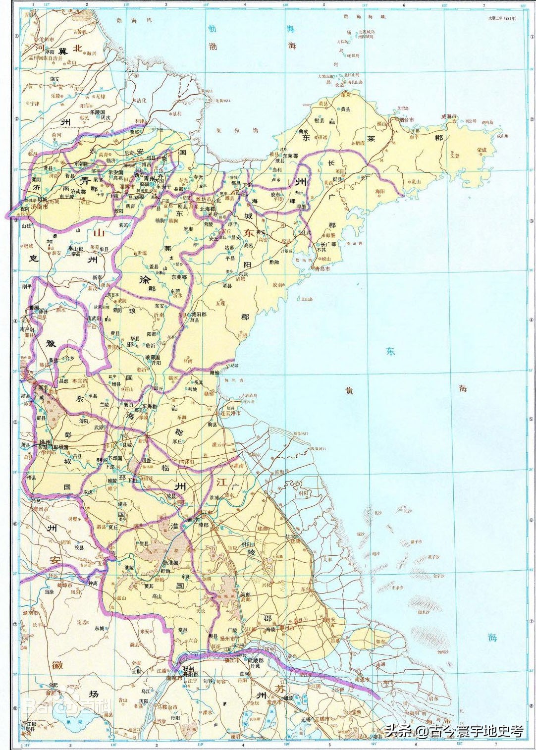 西晋地图(晋朝地方区划地图)