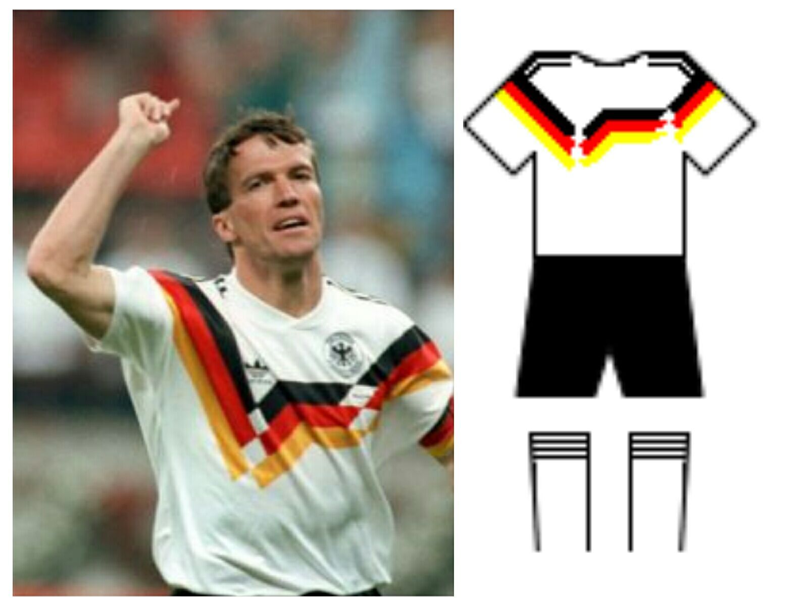 历届德国世界杯球服(德国队历次大赛队服全赏析，1990-2018)