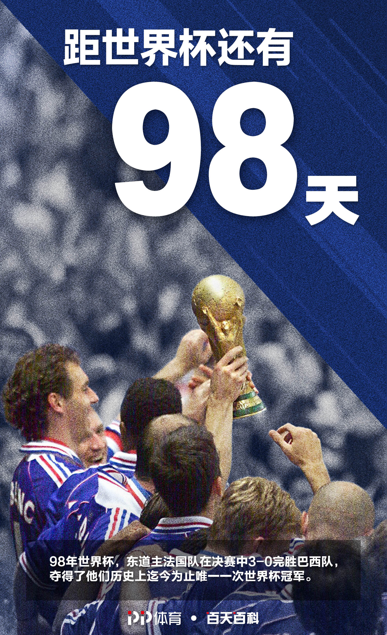 1998世界杯冠军视频(数字世界杯：法国成功夺取了98年世界杯冠军)