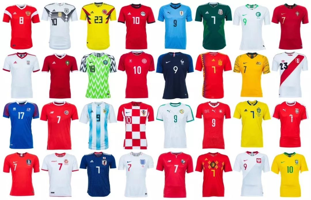 世界杯各球队战衣(世界杯经典球衣图鉴 哪一件是你的青春?)