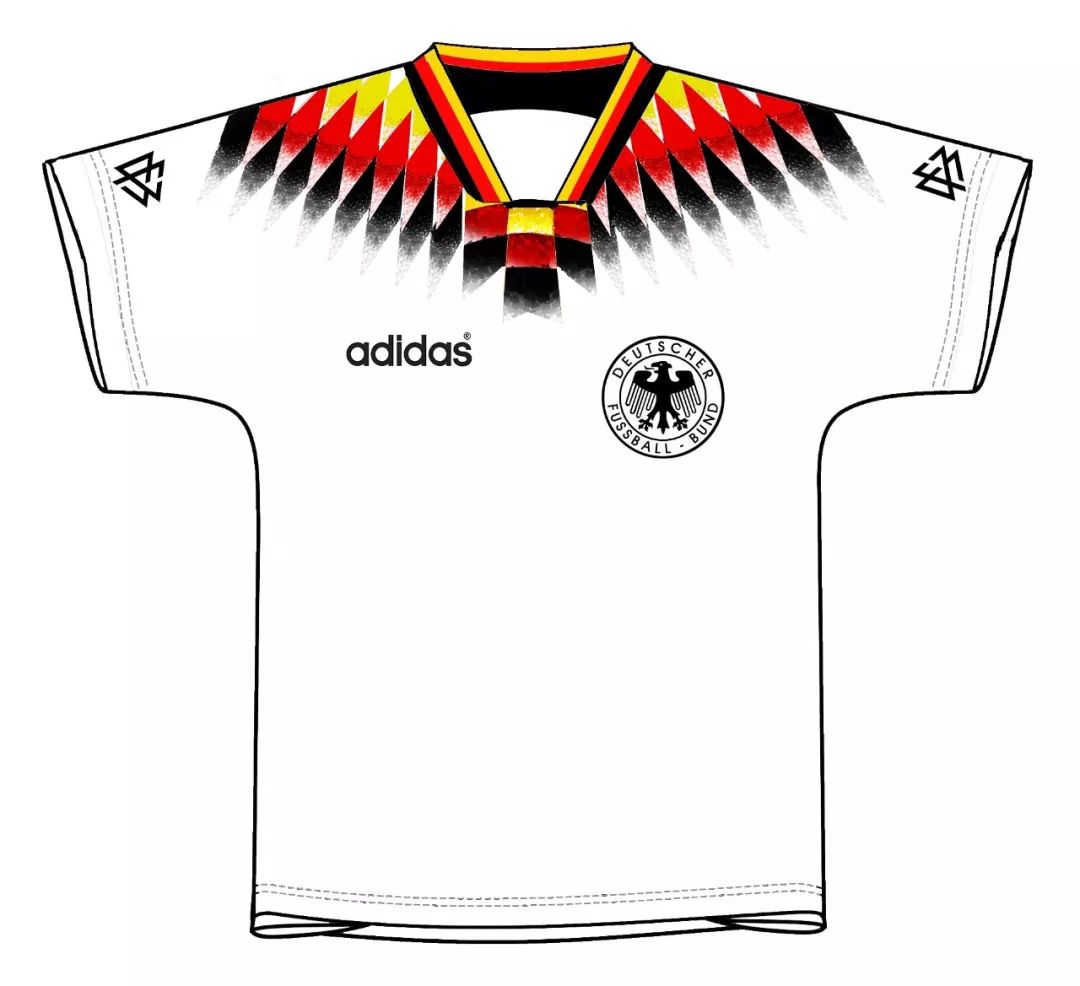 94世界杯德国队服照片(世界杯经典球衣图鉴，哪一件是你的青春？)