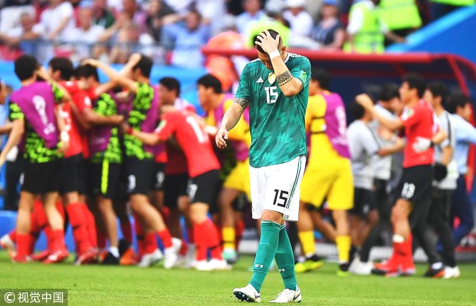 德国对韩国世界杯假球(德国惨败韩国耻辱出局，球迷：不是假球，是假德国！)
