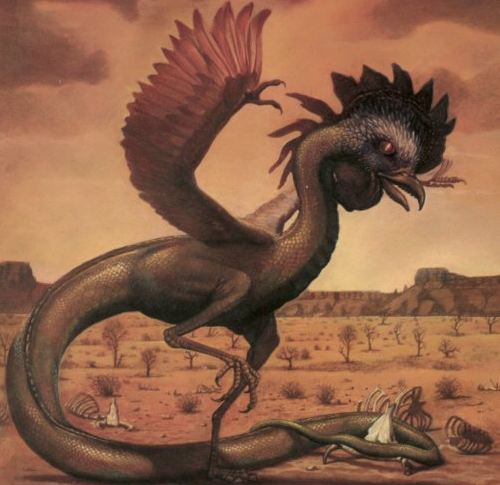 蛇冠子(鸡蛇：欧洲历史上的神奇怪物，半蛇半鸡的“蛇中之王”)