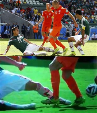 14年世界杯荷兰队墨西哥(墨西哥后卫：14年铲罗本导致我受伤，因此错过了加盟巴萨)
