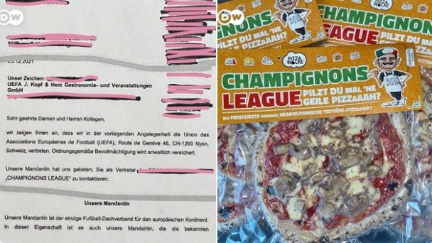 欧冠披萨(德国披萨店菜品中使用“欧冠”字样，遭到欧足联警告)